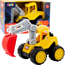 Leantoys Koparko Ładowarka Ogrodowa Do Piasku Dziecięca Żółta LEAN Toys