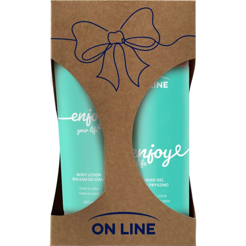 Forte Sweeden ON LINE Zestaw prezentowy Enjoy Your Life (Żel pod prysznic 500ml + Balsam do ciała 250ml)