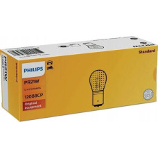Philips ŻARÓWKA PR21W 12V/21W BAW15S CZERWONA (FORD, OPEL, CITROEN, SAAB)