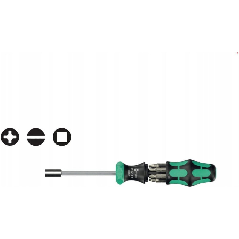 Wera Kraftform Kompakt 27 RA 2, Ratsche m Bits, 6-teilig