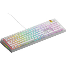 Glorious Klawiatura Glorious Glorious GMMK 3 HE 100 % Custom Gaming-Tastatur - Pre-Built, ANSI (US), Fox HE Switches, weiß