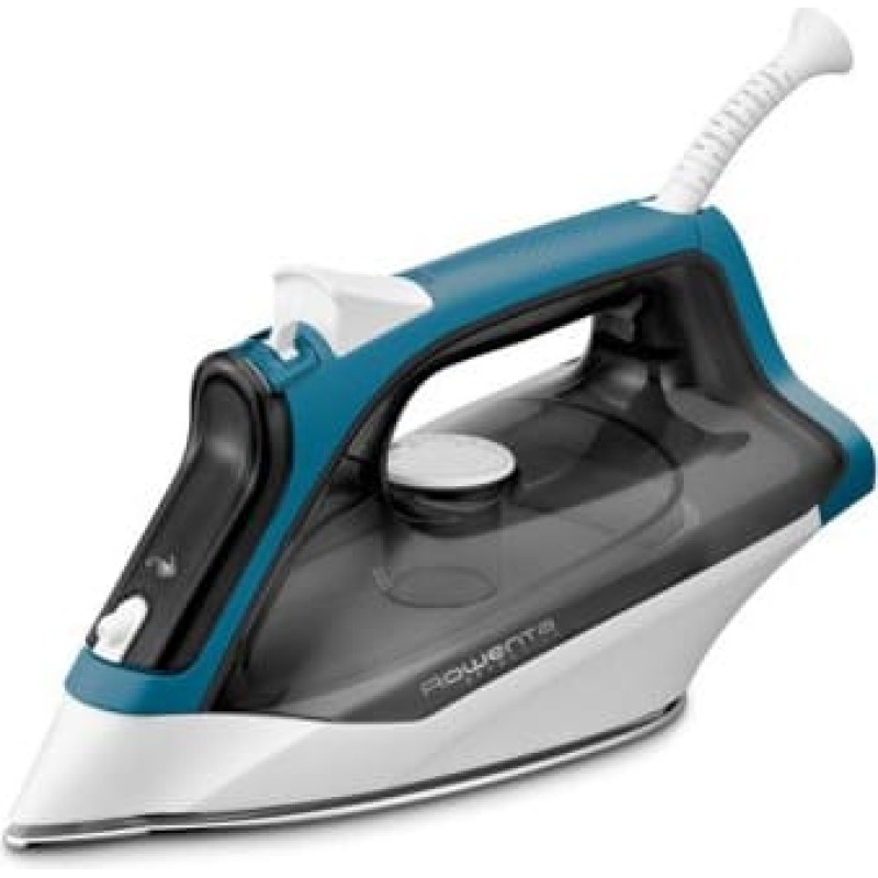 Rowenta EFFECTIVE 2, Dry & Steam iron, Stainless Steel soleplate, Black, Blue, White, Side, Tip, 122 mm, 286 mm