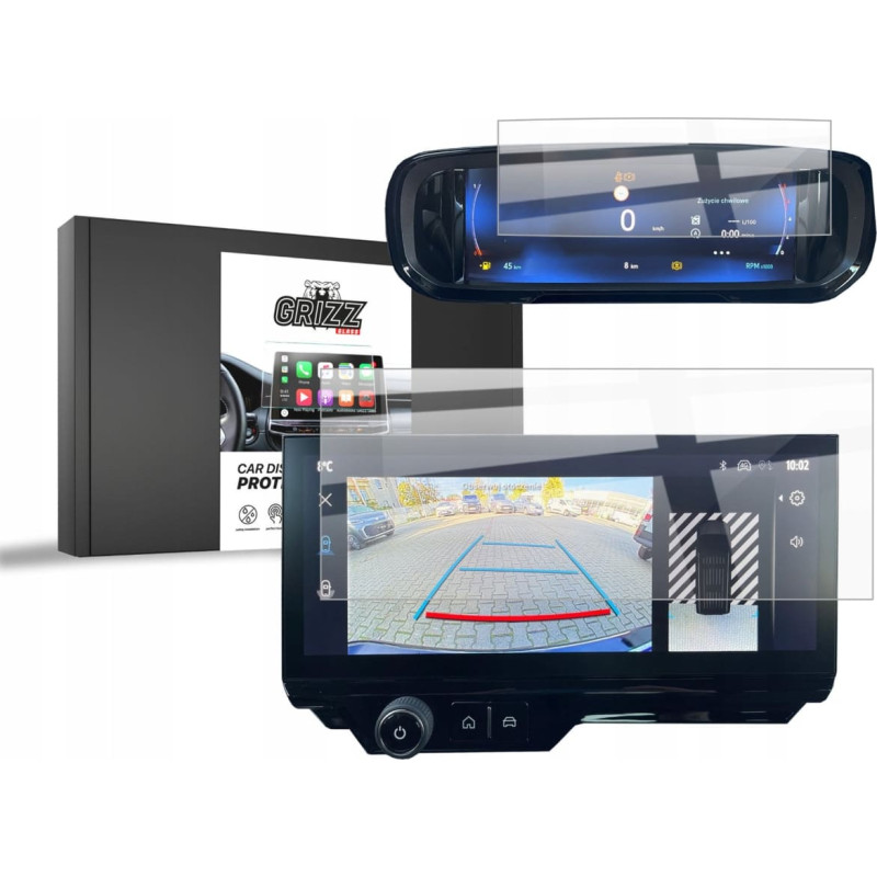 Grizzglass Folia ceramiczna GrizzGlass CarDisplay Protection do Peugeot Partner 3 10