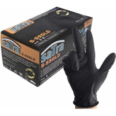 Milwaukee SATRA NITRILE GLOVES BLACK size S 100pcs.