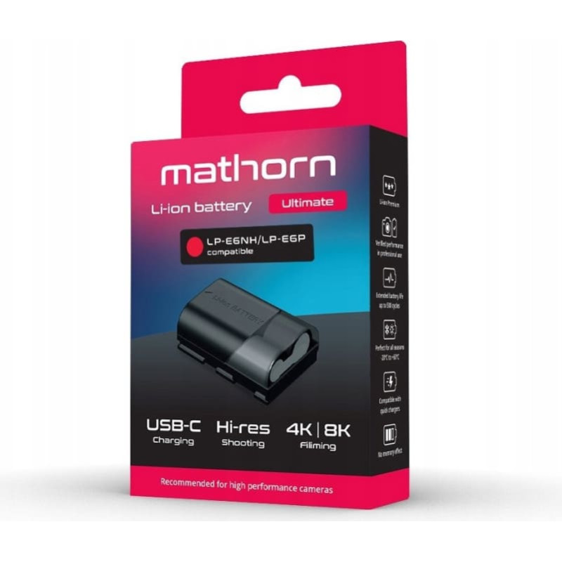 Mathorn Bateria Mathorn MB-204 Ultimate 2600mAh USB-C zamiennik LP-E6NH/E6P