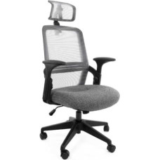 Noname AMO-80 Szary Ergonomiczny fotel biurowy na kółkach z regulacją