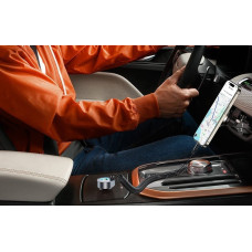 Choetech Ładowarka Samochodowa Choetech TC0030 65W USB-C + USB-A QC3.0 PD3.0 z Kablem Sprężynowym 1,2m