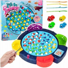 Leantoys Gra Interaktywna Zręcznościowa Na Baterie Łowienie Rybek Niebieska