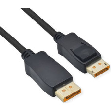 Roline Kabel DisplayPort, v2.1, 10K@60Hz, 54Gbit/s, UHBR13.5, DP-DP, M/M, czarny, 5 m