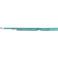 Trixie Premium, smycz regulowana, dla psa, ta�ma, aqua, L�XL: 2.00 m/25 mm