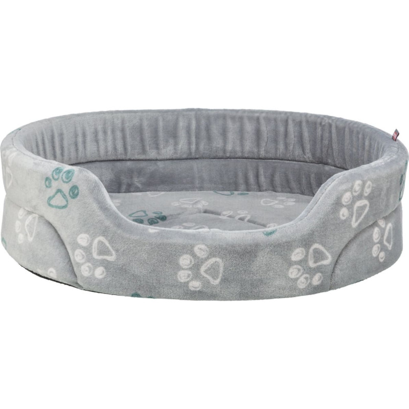 Pets Collection Jimmy Soft, legowisko, dla psa/kota, mi�kki plusz, owalne, jasnoszare, 55 x 45 cm