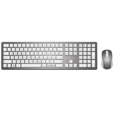 Mediarange Funk-Tastatur und optis. Funk-Maus Set QWERTZ sil