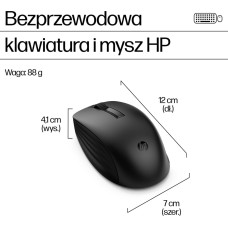 HP Tastatur+Maus 655 Set Kabellos Schwarz