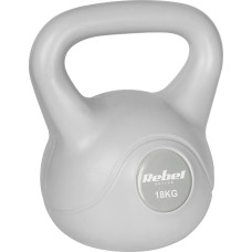 Rebel Kettlebell bitumiczny 18 kg szary REBEL ACTIVE