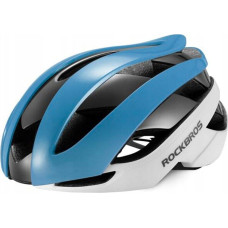 Rockbros Kask rowerowy uniwersalny regulowany rozmiar L niebiesko-biały ROCKBROS