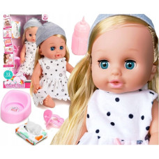 Happy Kiddo Lalka bobas jak żywa interaktywna akcesoria duża mówi ubranko siusiająca