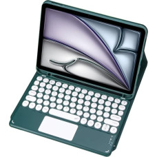 Strado Etui z klawiaturą Bluetooth touchpad do iPad Air 13 Gen6 (Zielone)