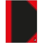 Bantex 100302825, Monochromatic, Black, Red, A6, 96 sheets, 70 g/m², Lined paper