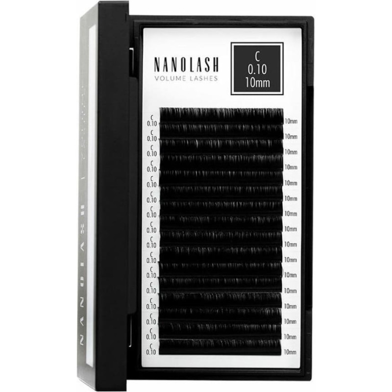 Nanolash Zestaw sztuczne rzęsy Nanolash VOLUME LASHES Doczepy 10 mm