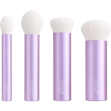 Jessup Luxury Purple Kabuki Face Brush zestaw pędzli do makijażu T517 4szt.