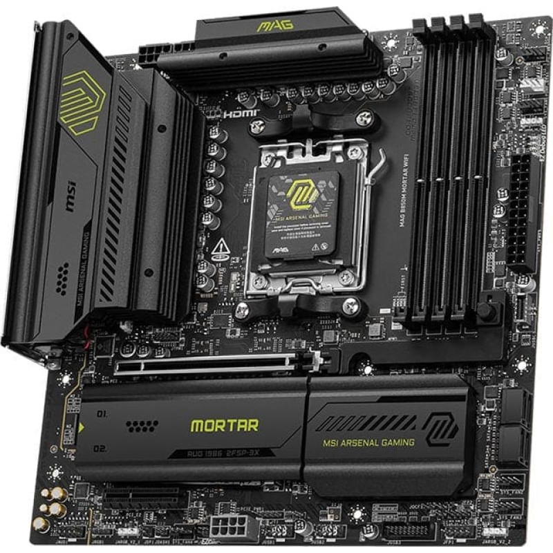 MSI MB Sc AM5 MAG B850M MORTAR WIFI, AMD B850, 4xDDR5, 1xHDMI, WiFi, mATX