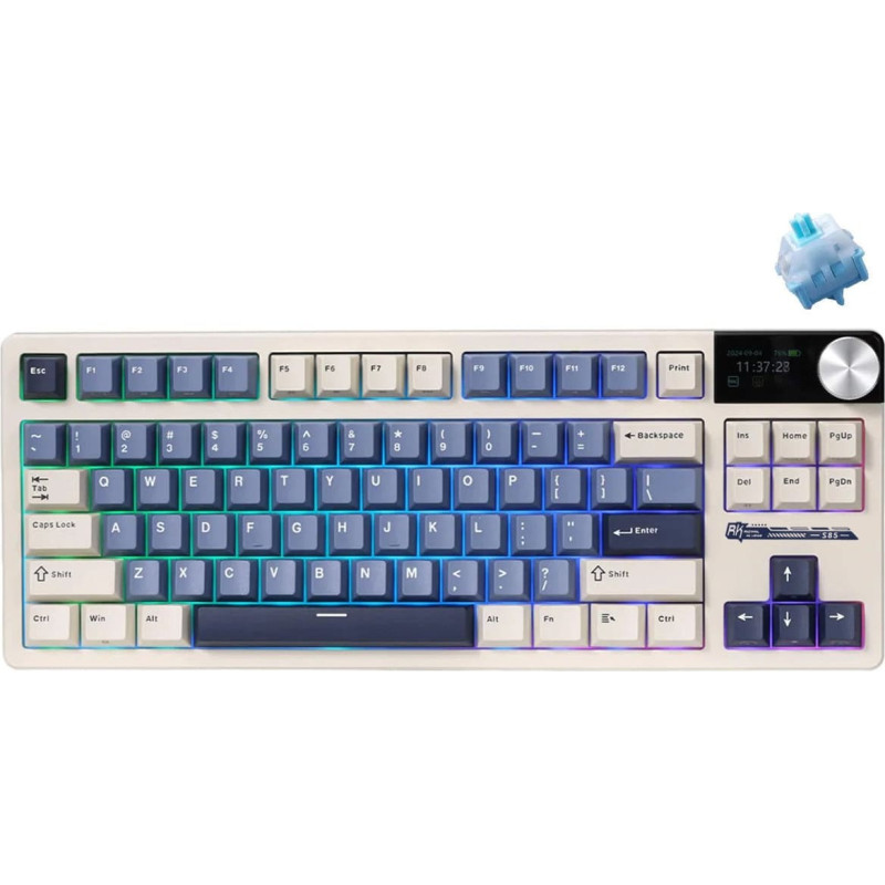Royal Kludge RK S85 Horizon Blue Gaming Keyboard Cloud switch