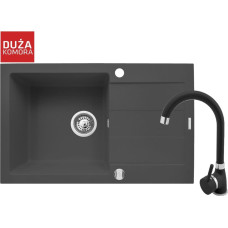 Pyramis Zlew. SPARTA PLUS (78x48) karbon + bateria BELLO