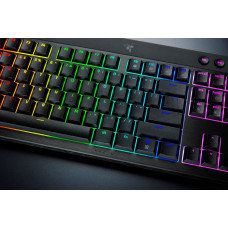 Razer BlackWidow V4 Low-Profile HyperSpeed klawiatura Gaming USB + RF Wireless + Bluetooth QWERTY Amerykański międzynarodowy Czarny