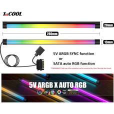 1Stcool AURA EVO ARGB LED, SATA, 28cm, černá