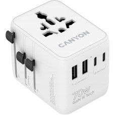 Canyon Travel Adapter OnTour 70 EU/UK/US/AUS 70W White