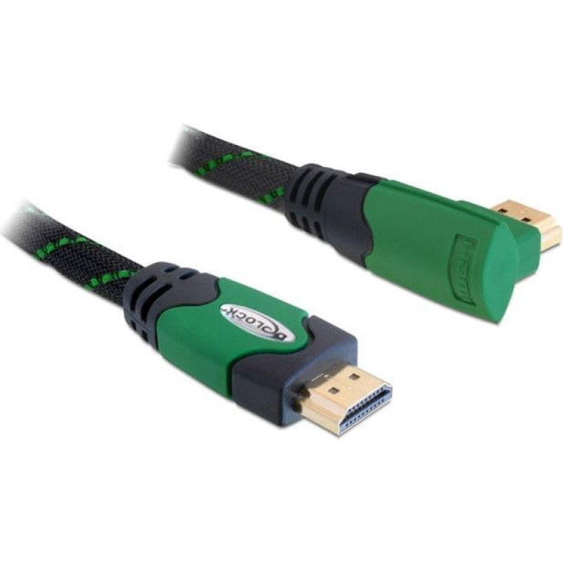 Delock Kabel Delock HDMI - HDMI 3m czarny zielony (82953)