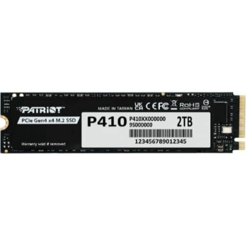 Patriot SSD 2TB P410 PCIe M.2 Gen4 x4 NVMe 1.4 2280 5000/4500MB/s