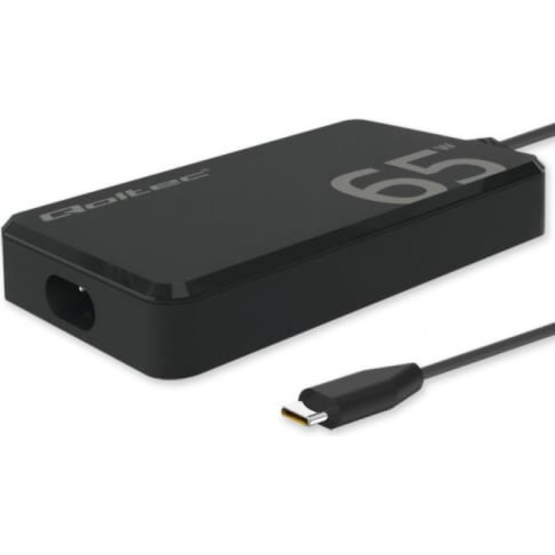 Qoltec Charger 65W PD 5V 20V 3.25A USB C 3.1