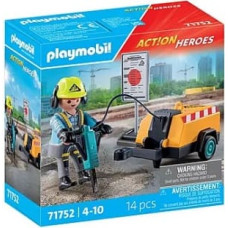 Playmobil Zestaw z figurkami Action Heroes 71752 Pracownik budowlany z młotem pneumatycznym