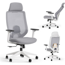 Sense7 Krzesło biurowe SENSE7 Nakai Biało-szare