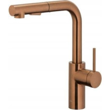 KFA ARMATURA KRAKÓW 6623-110-34 Duero basic bateria kuchenna stojąca z wyciąganą wylewką i obrotową wylewką 2 funkcyjną, pvd brushed rose gold