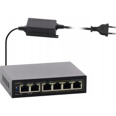 Pulsar S64-40W PULSAR Switch 6-portowy Fast Ethernet, 4 porty PoE