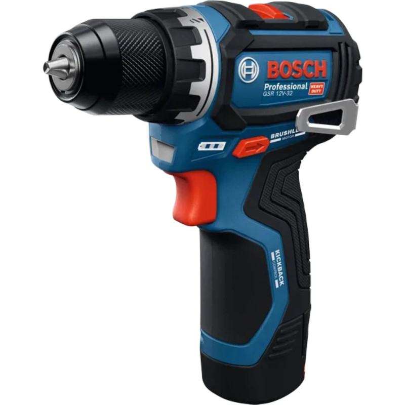Bosch Akku-Bohrschrauber GSR 12V-32 Professional, 12Volt(blau/schwarz, ohne Akku und Ladegerät)