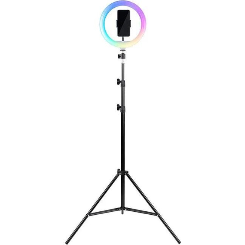 Havit ST7026 - statīvs ar RGB gaismas gredzenu, melns