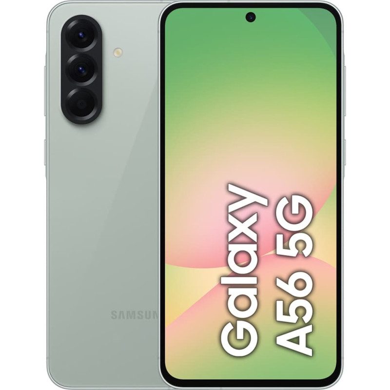 Samsung Galaxy A56 17 cm (6,7 collas) divas SIM kartes Android 15 5G USB Type-C 8 GB 256 GB 5000 mAh olīvzaļš