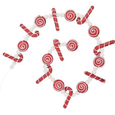 Atmosphera Girlanda świąteczna z laskami cukrowymi i cukierkami, 180 cm