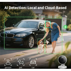 Aqara G100 Sześcian Kamera bezpieczeństwa IP Wewnętrz i na wolnym powietrzu 2304 x 1296 px Sufit / Ściana