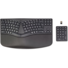 HP Klawiatura HP 960 Ergonomic Wireless Keyboard klawiatura do domu RF Wireless + Bluetooth AZERTY czarny belgijski