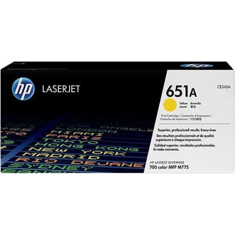 HP Toner HP 651A Yellow Oryginał  (CE342AH)