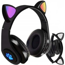 Extralink Słuchawki ExtraLink Kids Headphones Pro Black Wired headphones Cat Ears