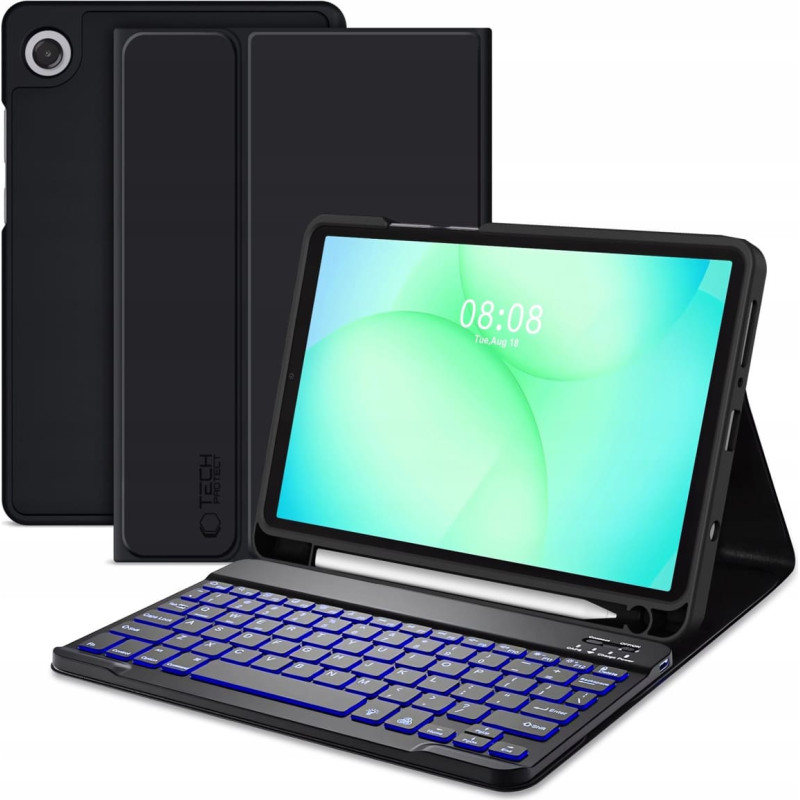 4Kom.pl TECH-PROTECT SC PEN + KEYBOARD GALAXY TAB A9+ / A11+ PLUS 11.0 X210 / X215 / X216 / X230 / X235 / X236 BLACK