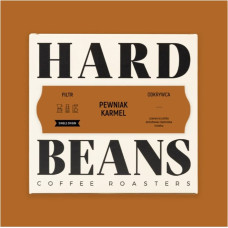 Hard Beans Coffee Kawa ziarnista Hard Beans Coffee Kawa ziarnista Pewniak Karmel Filtr 250g