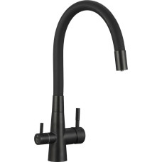 Laveo Riveco - bateria zlewozmywakowa stojąca z elastyczną wylewką i systemem do filtrowania wody