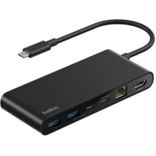 Belkin CONNECT USB-C 8-in-1 Hub Dual USB-C Ports schw.INC024hqBK