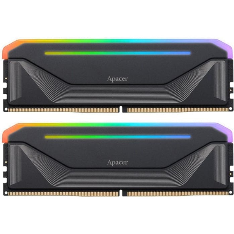 Apacer Pamięć DDR5 Apacer NOX RGB 32GB (2x16GB) 6000MHz CL38 1,35V Black HS